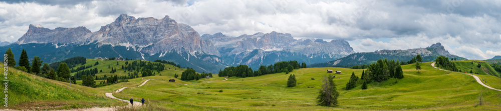 Pralongia Plateau in the Dolomites