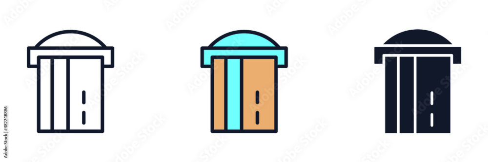 ATM icon symbol template for graphic and web design collection logo vector illustration
