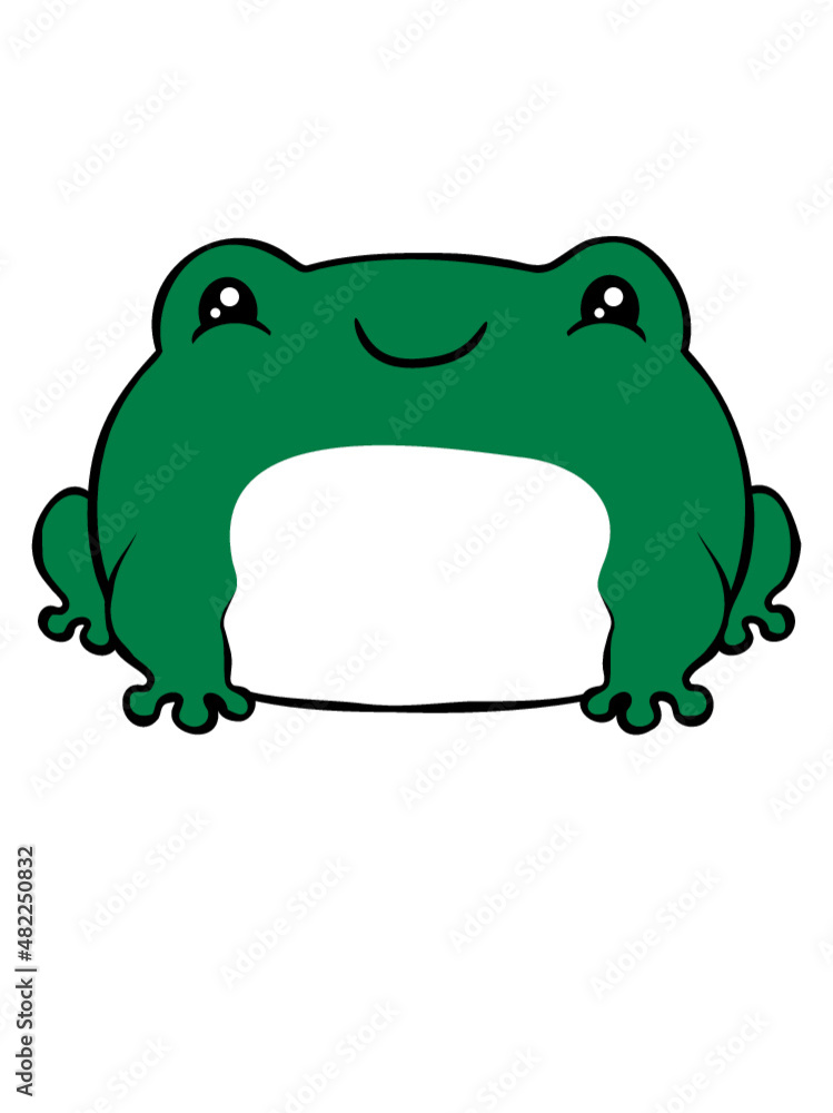 Fototapeta premium Kleiner süßer Frosch 