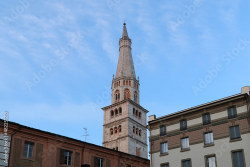 Tower of Ghirlandina, Modena, Emilia-Romagna, Italy, romanesque architecture