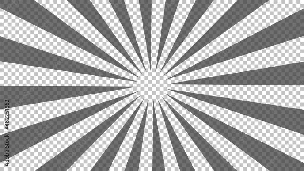 Fototapeta premium Black comic book transparent background