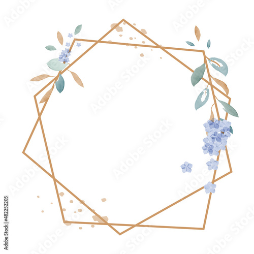 Frame for invitations on a white background. Vector illustration. Delicate wedding frame