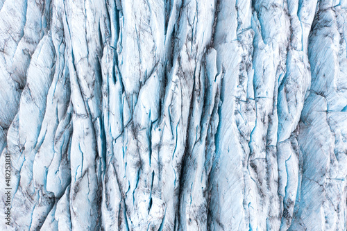 Climate change matters. Iceland. Destruction of the glacier in Iceland due to...