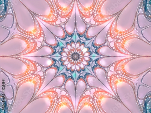 Pale floral backdrop - flower with beautiful petals