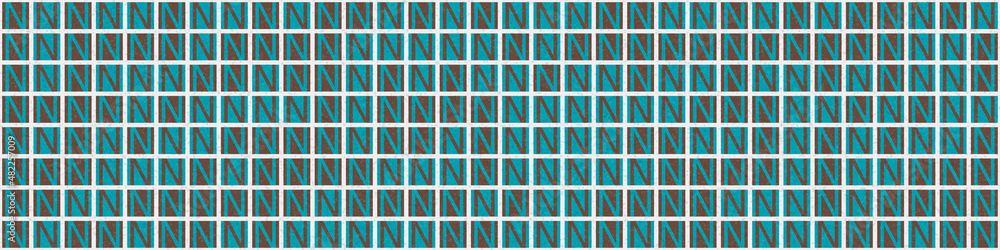 Fototapeta premium Abstract Geometric Pattern generative computational art illustration