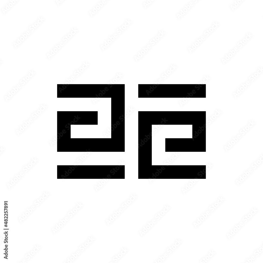 Letter AE creative monogram logo template Letter AE creative monogram logo template