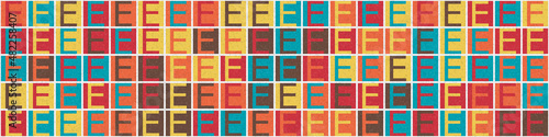 Abstract Geometric Pattern generative computational art illustration