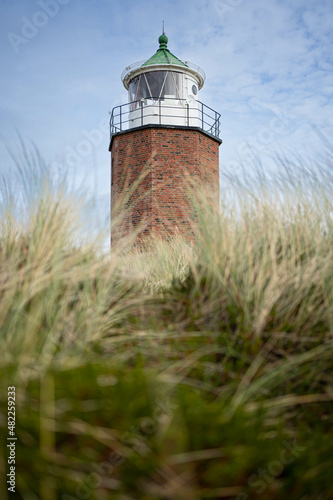 Lighhouse Kampen with dunes gras, Sylt