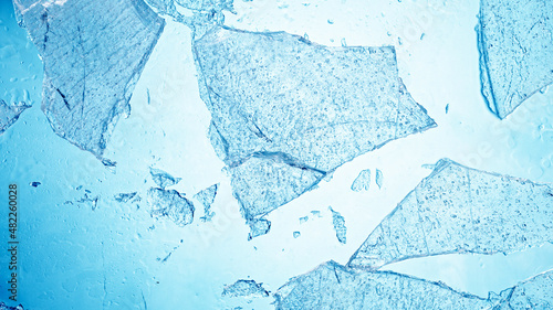 Close-up of broken ice, mac...