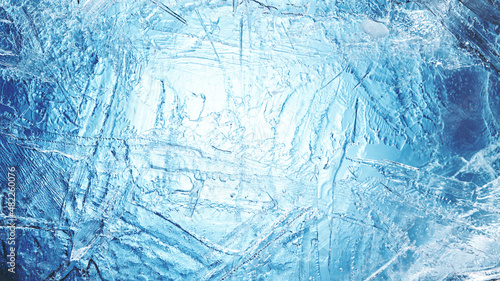 Close-up of broken ice, mac...