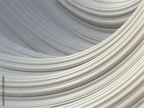 gray abstract waves, 3d rendering, background