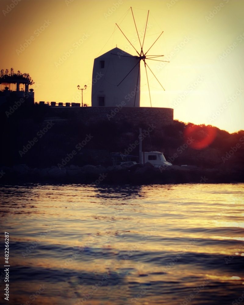 windmill at sunset windmill at sunset