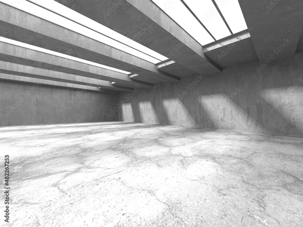 Abstract architecture interior background. Empty concrete room Abstract architecture interior background. Empty concrete room