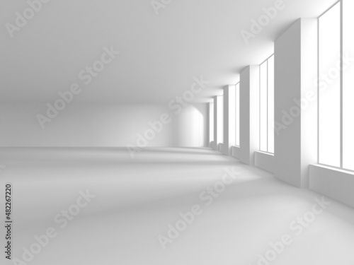 White Modern Background. Abstract Building Concept