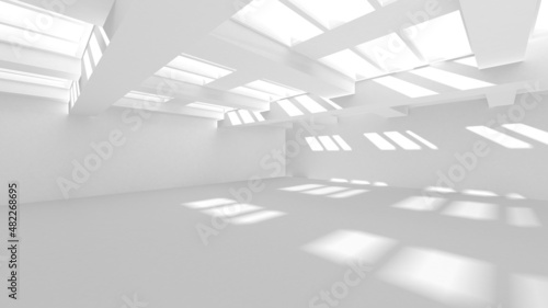 Abstract White Architecture Design Concept