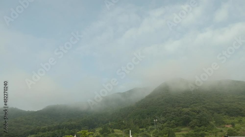 경관 마운튼 네이처 구름