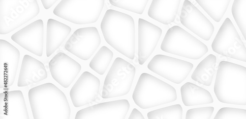 3d illustration of voronoi based pattern background