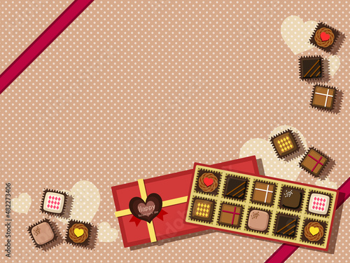 チョコレートギフトのイメージイラスト