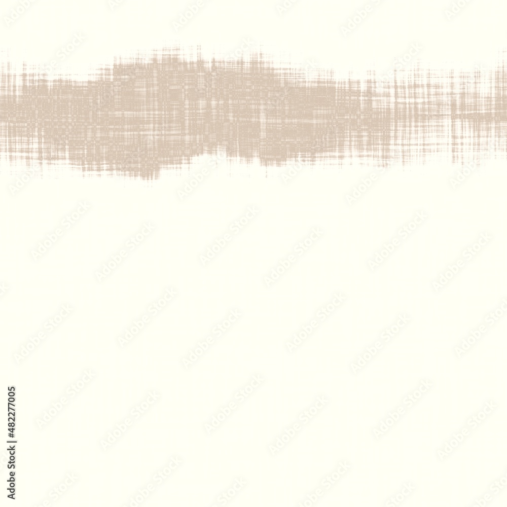 Fototapeta premium Minimal ecru jute wavy stripe texture pattern. Two tone washed out beach decor background. Modern rustic brown sand color design. Seamless striped distress pattern for shabby chic coastal living.