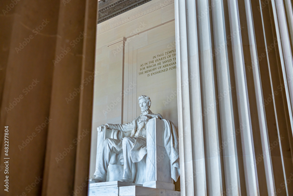 The Lincoln Memorial is an American national memorial built to honor the 16th President of the United States, designer by Henry Bacon, the building is in the form of a Greek Doric temple.