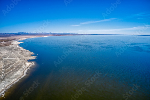 Aerial View of the Salton Sea in the Imperial Valley of California