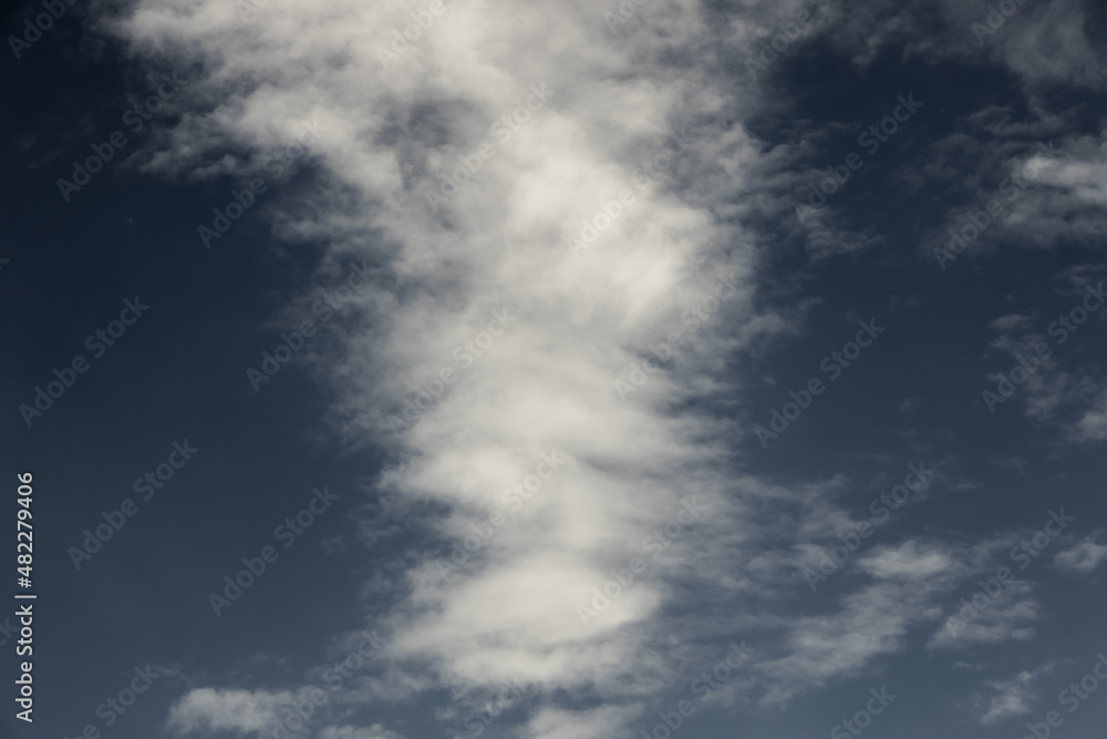 Fototapeta premium white cloud on black background.