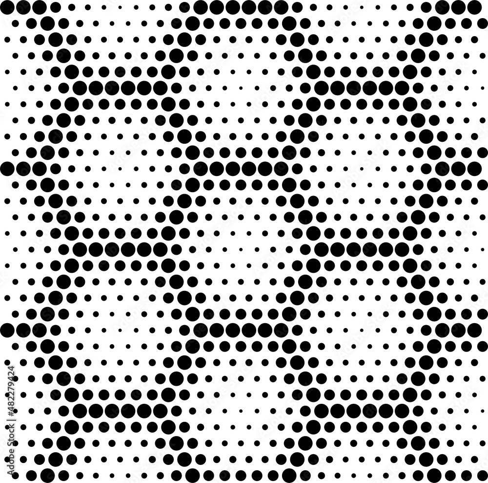 Polka dot texture with hexagonal pattern isolated on transparent background. Honeycomb halftone texture for beekeeping, banner or poster layer, background, wallpaper or other use. Vector illustration.