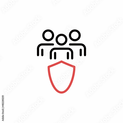 Personal Security Guarantee Outline Icon, Logo, and illustration