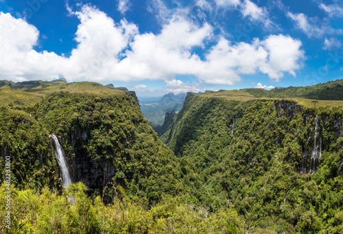 Landscape of the Espraiado Canyon in Urubici, Santa Catarina, Brazil. photo