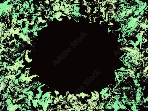 Wallpaper Mural Dark background with a light green abstract border around the perimeter. Torontodigital.ca