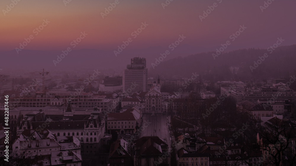 Sunset Liubliana - Slovenia