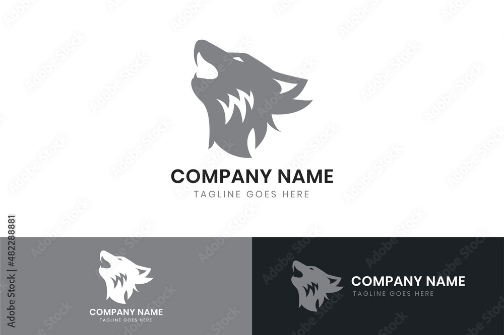 Wolf logo template design. Wolf vector icon design. Wolf logo template design. Wolf vector icon design.