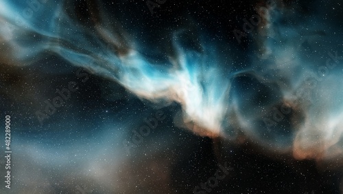 Wallpaper Mural nebula gas cloud in deep outer space Torontodigital.ca