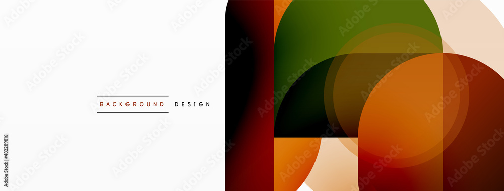 Round triangle shapes lines and circles. Geometric vector illustration for wallpaper banner background or landing page Round triangle shapes lines and circles. Geometric vector illustration for wallpaper banner background or landing page