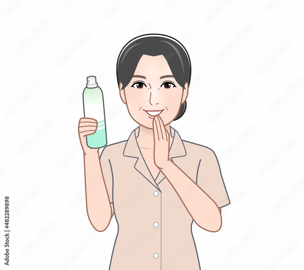 消臭スプレーを使う人