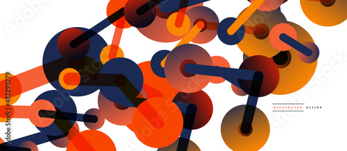 Network concept abstract background. Dots connection. Big data idea. Business template for wallpaper, banner, background or landing