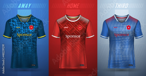 Premium collection of soccer jerseys