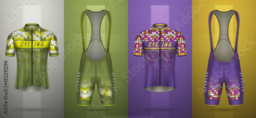 Cycling jersey, front and back