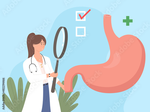 Doctors diagnosis of the stomach disease