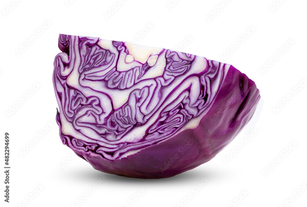 Red cabbage isolated on white Red cabbage isolated on white