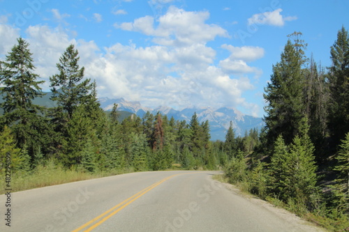 road in the mountains, Jasper National Park, Alberta