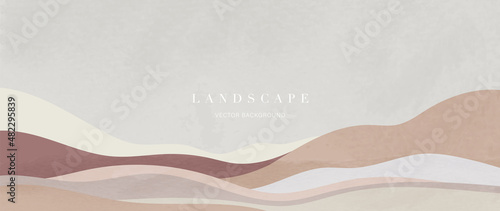 Photographie Minimal abstract landscape background vector