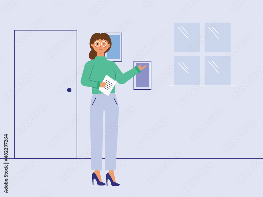Fototapeta premium Office vector illustration