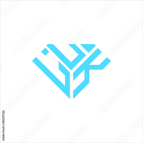 LUK letter logo creative design. LUK unique design