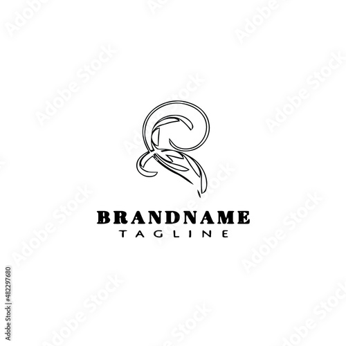 embellishment cartoon logo template icon design black isolated vector illustration