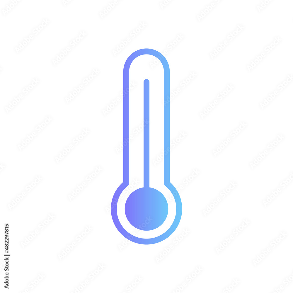 Thermometer vector icon with gradient Thermometer vector icon with gradient