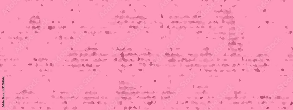 Banner, random geometric shapes with Pink color. Random pattern background. Texture Pink color pattern background.