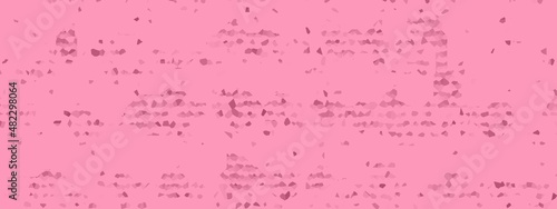 Banner, random geometric shapes with Pink color. Random pattern background. Texture Pink color pattern background.