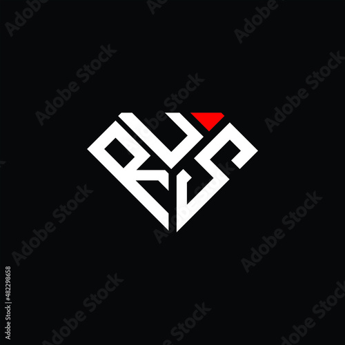 RUS letter logo creative design. RUS unique design