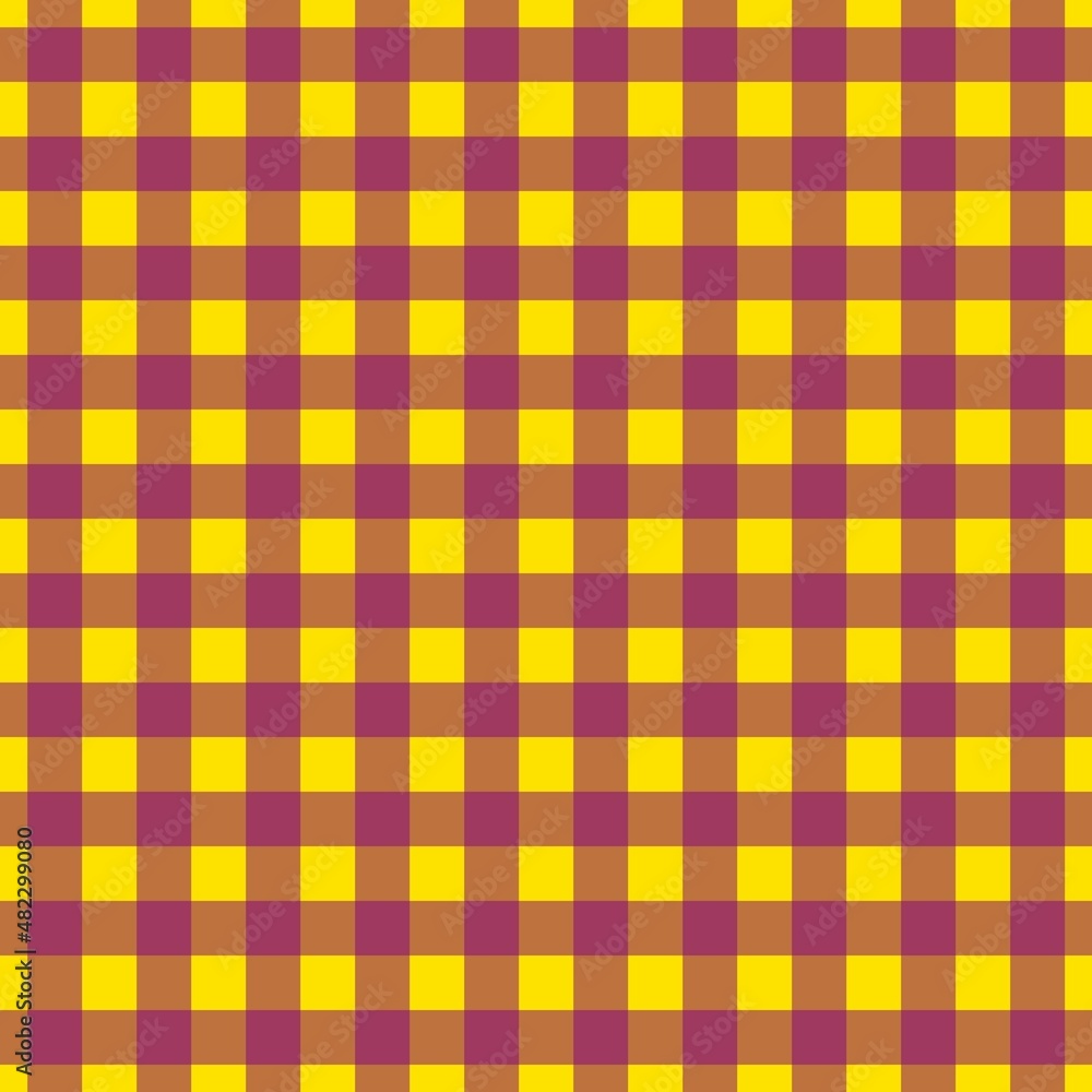 Plaid pattern. Yellow on Purple color. Tablecloth pattern. Texture. Seamless classic pattern background. Plaid pattern. Yellow on Purple color. Tablecloth pattern. Texture. Seamless classic pattern background.